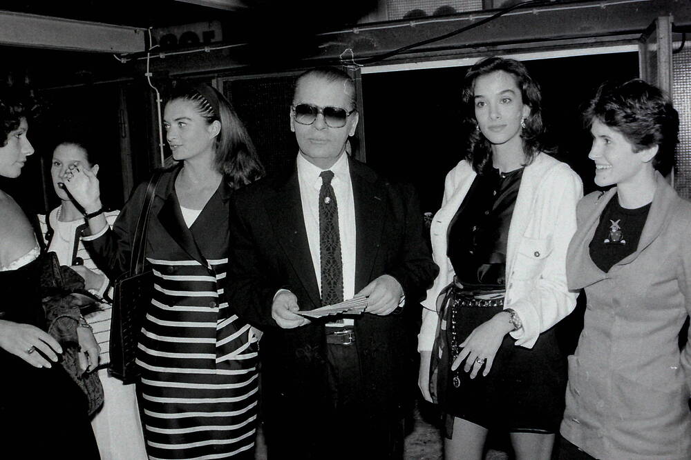 Karl Lagerfeld Vernissage München 1993